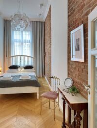 Sypialnia Tom Sawyers 3 room Old Town Apartment Wroclaw